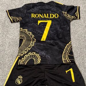 Black and Gold Dragon Soccer Jersey